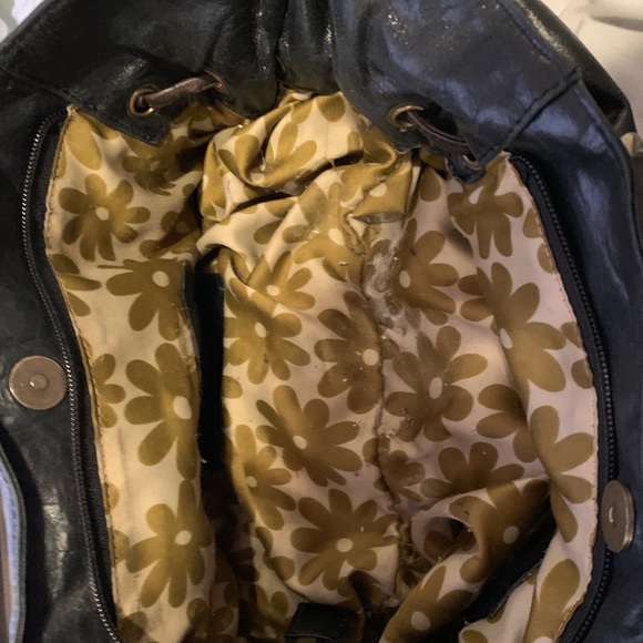 Black leather handbag - Picture 4 of 7